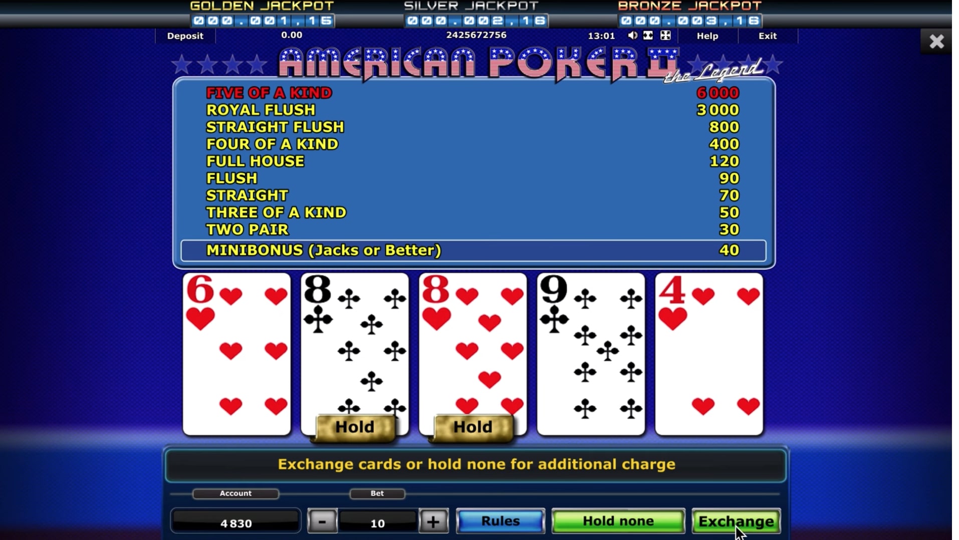 5 of a kind poker