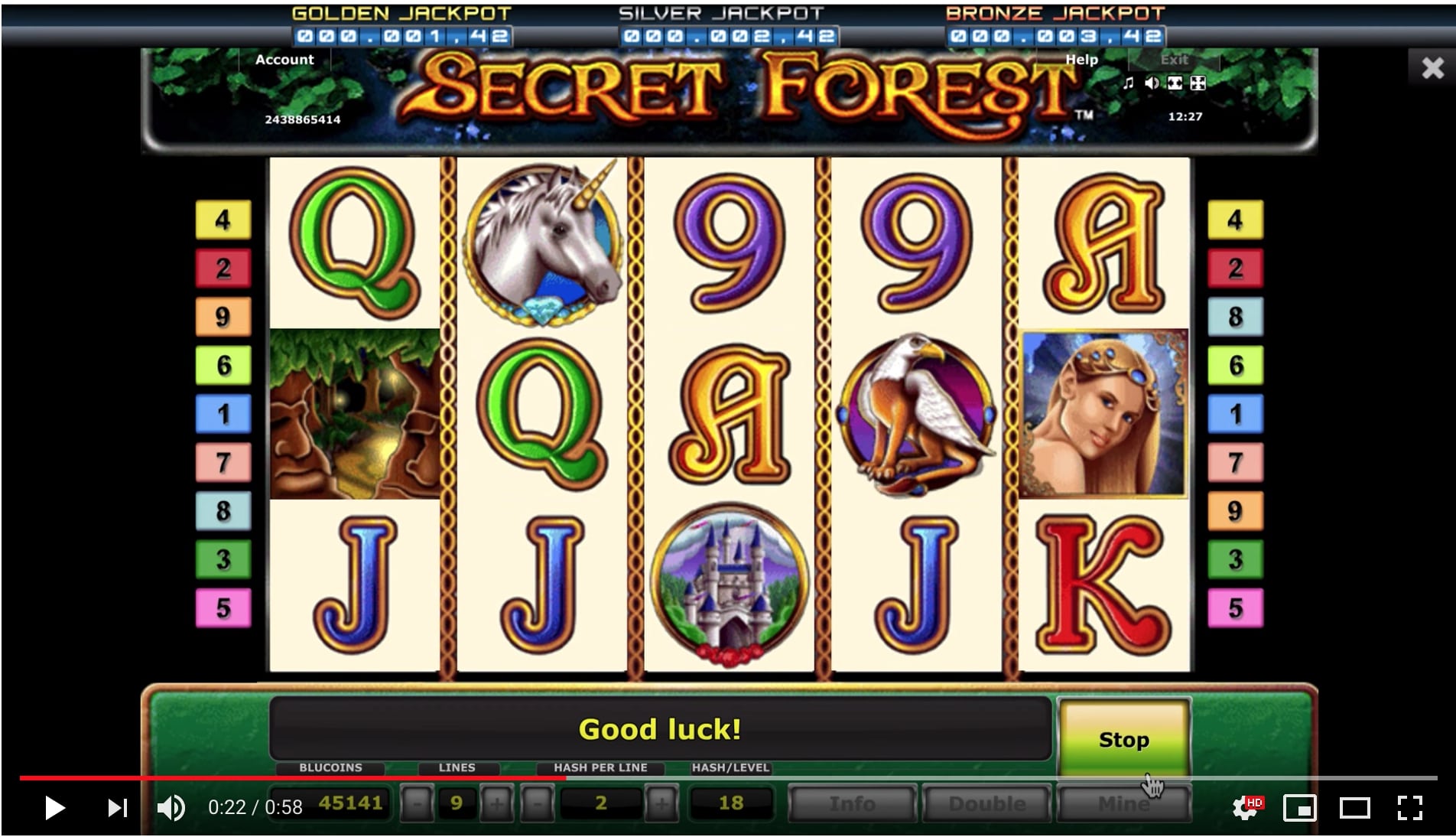 secret of the forest slot machine free